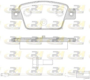 Гальмівні колодки дискові RH ROADHOUSE 2861.12