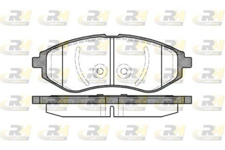 Гальмівні колодки дискові RH ROADHOUSE 2986.00