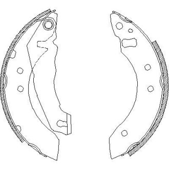 Гальмівні колодки барабанні ROADHOUSE 4051.00