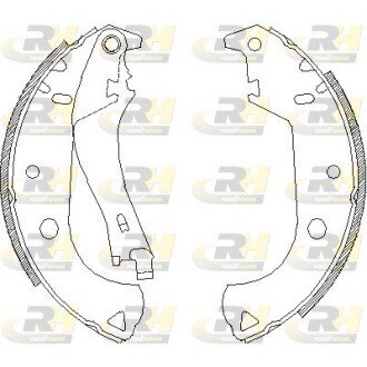 Гальмівні колодки барабанні RH ROADHOUSE 4125.01