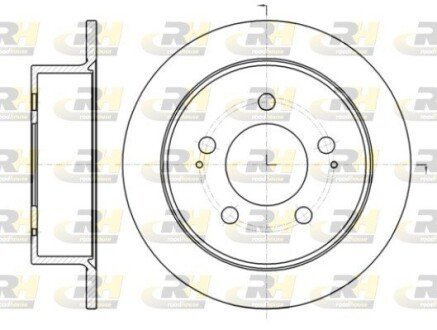 Гальмівний диск RH ROADHOUSE 61414.00