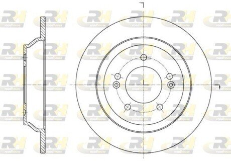 Гальмівний диск RH ROADHOUSE 61572.00