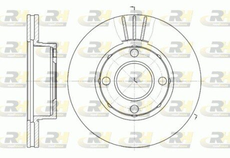 Гальмівний диск RH ROADHOUSE 6177.10