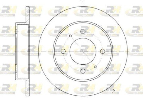 Гальмівний диск RH ROADHOUSE 6627.00