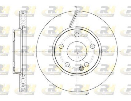 Гальмівний диск RH ROADHOUSE 6675.10 (фото 1)