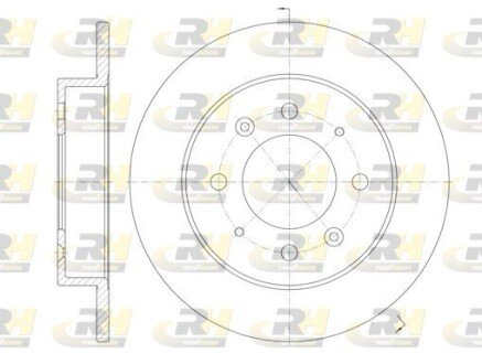 Гальмівний диск RH ROADHOUSE 6874.00