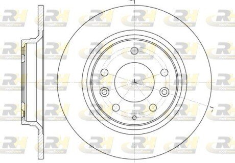 Гальмівний диск RH ROADHOUSE 6881.00
