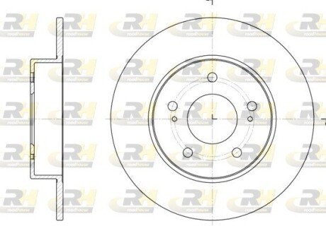 Гальмівний диск RH ROADHOUSE 6909.00 (фото 1)