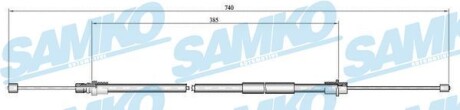 Трос зчеплення SAMKO C0649B