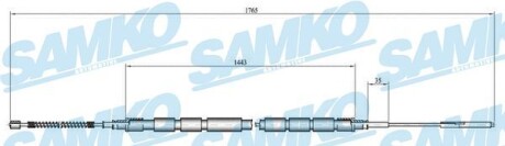 Трос зчеплення SAMKO C0657B