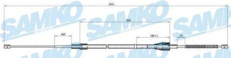 Трос зчеплення SAMKO C0809B