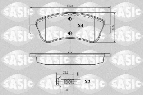 Колодки тормозные SASIC 6210012