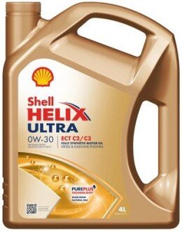 Олива моторна Helix Ultra ECT C2/C3 0W-30 (Каністра 4л) SHELL 550046306