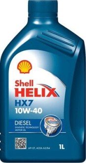 Олива моторна Helix Diesel HX7 SAE 10W-40 (Каністра 1л) SHELL 550046646