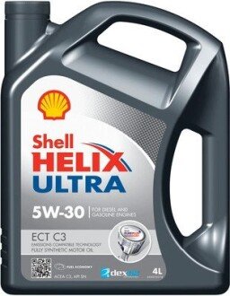 Олива моторна Helix Ultra ECT С3 5W-30 SN/CF (Каністра 4л) SHELL 550050441