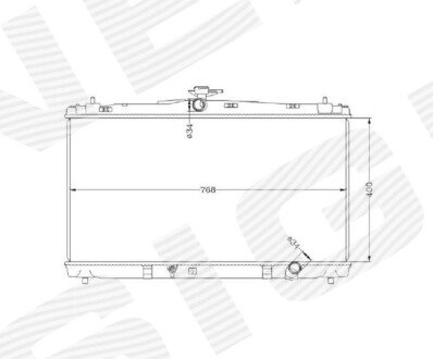 Радіатор TOYOTA CAMRY (XV50), 12 - 14 Signeda RA37192A