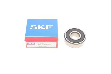 Підшипник кульковий SKF 6201-2RSH/C3 (фото 1)