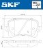 Комплект гальмівних колодок SKF VKBP 90023 (фото 2)