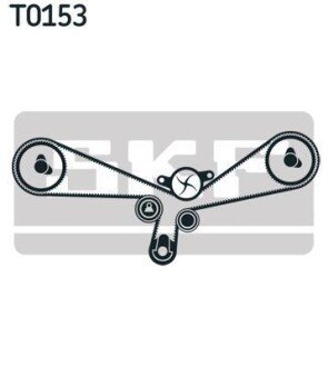 Комплект (ремінь+ролики) SKF VKMA 01903