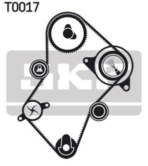 Роликовий модуль натягувача ременя (ролик, ремінь) SK SKF VKMA 03241