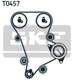 Роликовий модуль натягувача ременя (ролик, ремінь) SK SKF VKMA 94509-2