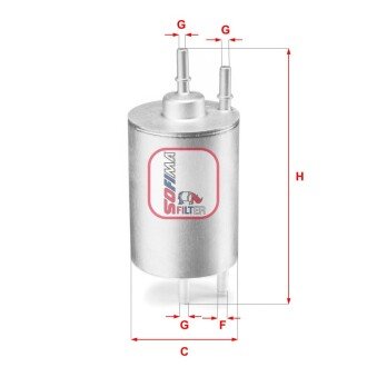 Фільтр паливний AUDI/SEAT "1,8 "02-10 SOFIMA S1958B