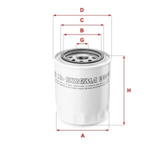 Фільтр оливи SOFIMA S 3297 R