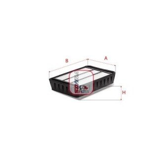 Фільтр повітряний MITSUBISHI "2,0-2,4 "07-12 SOFIMA S3539A