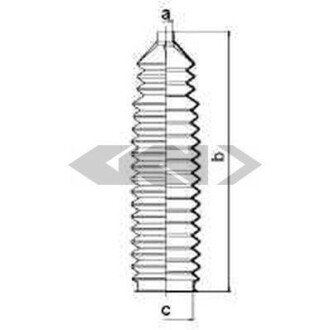 Пильовик рульового механізма GKN 0.083600 SPIDAN 83600