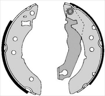 Гальмівні колодки барабанні S STARLINE BC 01390