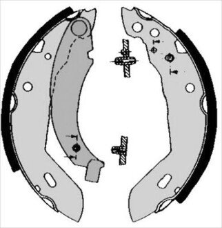 Гальмівні колодки барабанні S STARLINE BC 04480