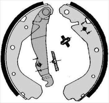 Гальмівні колодки барабанні S STARLINE BC 04660