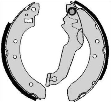 Гальмівні колодки барабанні S STARLINE BC 04800