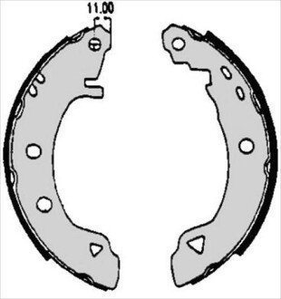 Гальмівні колодки барабанні S STARLINE BC 04920