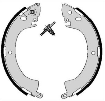 Гальмівні колодки барабанні S STARLINE BC 05240