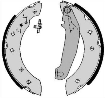Гальмівні колодки барабанні S STARLINE BC 05750