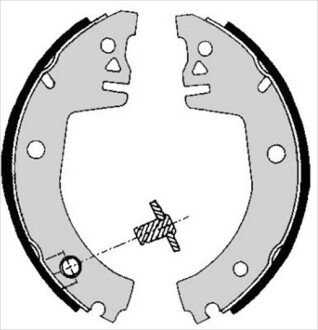 Гальмівні колодки барабанні S STARLINE BC 05780