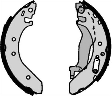 Гальмівні колодки барабанні STARLINE BC 06040