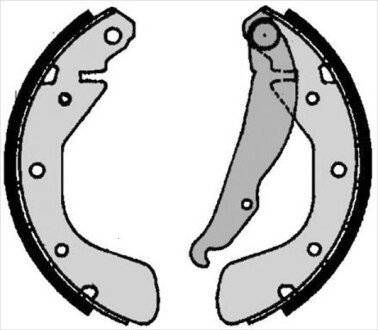 Гальмівні колодки барабанні S STARLINE BC 06790