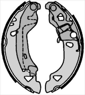Гальмівні колодки барабанні S STARLINE BC 07080