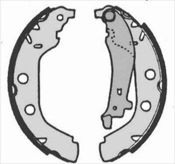 Гальмівні колодки барабанні S STARLINE BC 07180