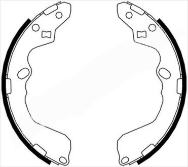 Гальмівні колодки барабанні S STARLINE BC 07190