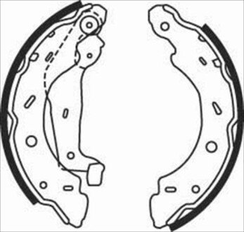 Гальмівні колодки барабанні S STARLINE BC 07750