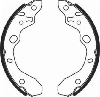 Гальмівні колодки барабанні S STARLINE BC 07910