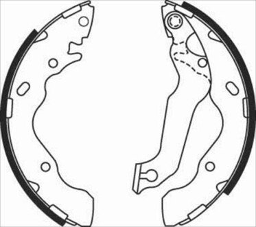 Гальмівні колодки барабанні S STARLINE BC 08010