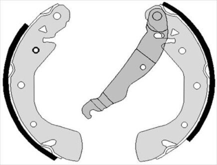 Гальмівні колодки барабанні S STARLINE BC 08210