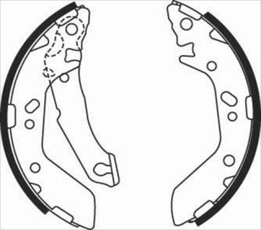 Гальмівні колодки барабанні S STARLINE BC 08480