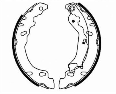 Гальмівні колодки барабанні S STARLINE BC 08780