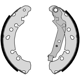 Гальмівні колодки барабанні S STARLINE BC 09320