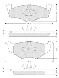 Гальмівні колодки дискові S STARLINE BD S006S